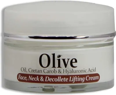 Produktbild von Herbolive Lifting-Creme für Gesicht, Hals und Dekolleté - Olivenöl, kretischer Johannisbrotbaum, Hyaluronsäure 50ml