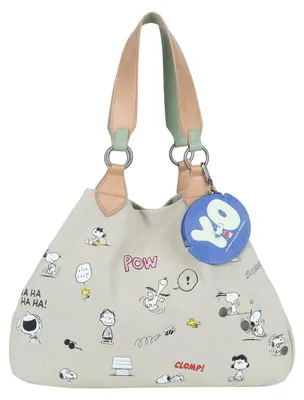 Produktbild von Fritzi aus Preußen Schultertasche Peanuts™ x Fritzi Izzy Medium Confetti Shopper Beige
