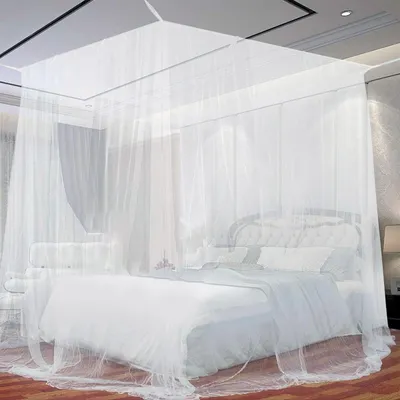 Obrázek produktu pro Moskytiéra 200x200x150 cm, jemná síť proti hmyzu, vhodná pro kempování