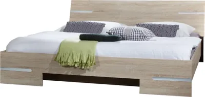 Produktbild von Bettgestell >Anna< in EICHE SAEGERAU-NACHBILDUNG - 169x81x210cm (BxHxT)