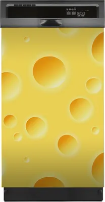 Produktbild von Aufkleber sticker 45x70 cm Dekorative folie Spülmaschine - gelber Käse