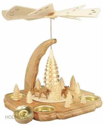 Produktbild von Tischpyramide Rehe im Wald BxHxT 22,5x23x22,5cm NEU
