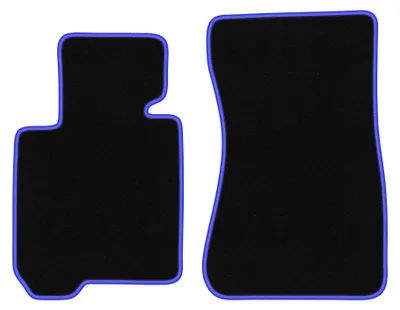 Produktbild von Velours-Fußmatten für BMW Z4 E89 2009-2019 – 4-tlg, Schwarz/Blau, passgenau – Wielganizator CARLUX