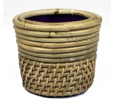 Produktbild von Drypot Rattan Lombok d14h12cm grau Van der Leeden