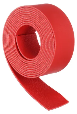 Lederstreifen 2 m × 30 mm × 1,3 mm rot für Basteln