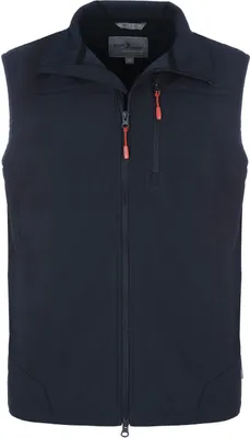 Produktbild von Blue Wave Herren Softshellweste Bernd - Outdoor-Weste Softshell Weste mit Stehkragen in Marine Größe XXL