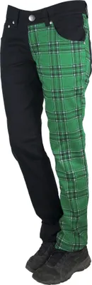 Produktbild von Rock Rag - Tartan, Frauenhose Schwarz/Grün im Slim-Fit-Style
