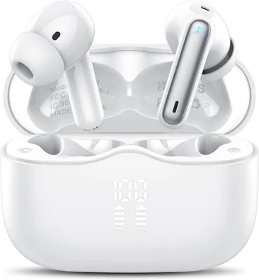 Produktbild von Bluetooth 5.4 Kopfhörer 2026 Kabellos In-Ear, 40 Std Akkulaufzeit, 4 ENC Noise Cancelling Mics, IP7 Wasserdicht, 3D Bass, HiFi Stereo, USB-C