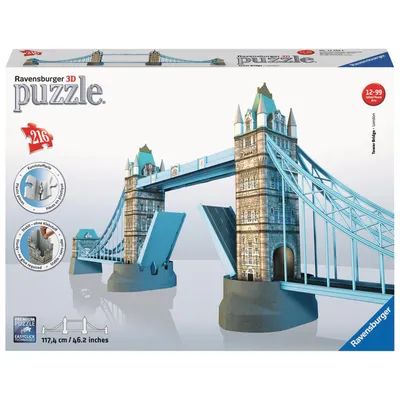 Obrázok produktu pre Ravensburger Tower Bridge, 216 kusov, Budovy, 12 rok / roky