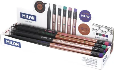 Obrázok produktu pre Milan Copper, HB, Viacfarebný, Šesťhranný, 2,2 mm, 195 mm, 60 mm