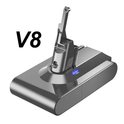 Image de Batterie rechargeable pour Dyson V6, V7, V8, V10 Series, capacité de 6000mAh, technologie Li-Ion, 1 batterie 6,0 Ah V8, 21,6V