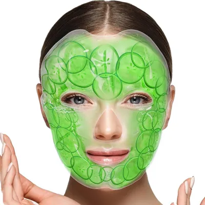 Produktbild von COOL-i® Gel-Gesichtsmaske,Kalt & Warmanwendung gegen Augenringe, Schwellungen & Migräne – Wiederverwendbar, Medizinisches Gel, BPA-frei
