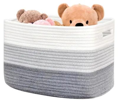 Productafbeelding van Omgoods - Grote Opbergmand voor Dekens, 53x43x30cm