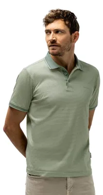 Produktbild von Poloshirt State of Art grün Streifen