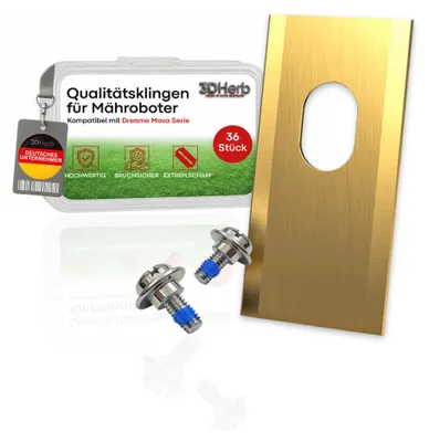 36x Titan-Ersatzmesser & Schrauben für Dreame Mova, VIAX, LiDAX