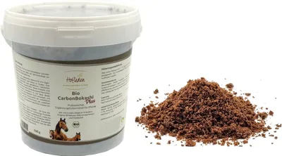 Produktbild von Bio CarbonBokashi Plus für Pferde, 700g Eimer fermentiert Effektive Mikroorganismen für  Pferde /Darm