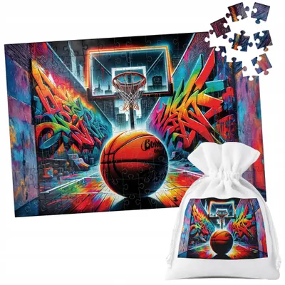 Produktbild von PUZZLE TRADYCYJNE - KOSZYKÓWKA SPORT PIŁKA KOSZ DRUŻYNA - 24 el