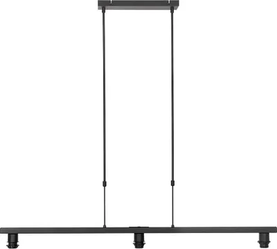 Produktbild von Hängeleuchte, 3-Flammig, schwarz, blau, L 120 cm