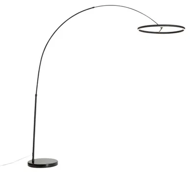 Produktbild von Design Bogenleuchte Schwarz inkl  LED 3 Stufen Dimmbar Anello