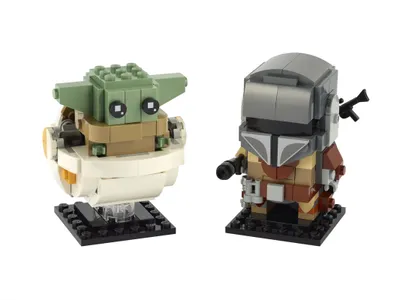 Obrázok produktu pre Stavebnica 75317 LEGO BrickHeadz Star Wars Mandalorian a die?a (Baby Yoda); zábavná stavebnica pre deti a fanúšikov ságy Star Wars, ktorá obsahuje zostavite?né LEGO figúrky Mandaloriana a die?a?a Baby Yoda (295 dielikov)