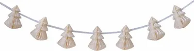 Produktbild von 1 Eco Tannenbaumgirlande weiß 2m