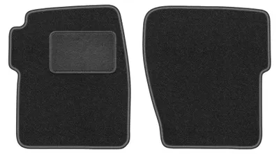Image de Tapis avant en moquette pour Land Rover Discovery II 1998-2004 (tout-terrain) – 2 pièces, gris graphite, sur mesure – Wielganizator LUX