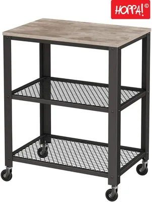 Produktbild von Hoppa! | Beistelltisch | Holz | Schwarz - 60 x 40 x 77,5 cm