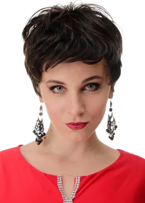 Produktbild von WIG ME UP Perücke Echthaar Braun Kurz Wild Toupiert BHH-10-0
