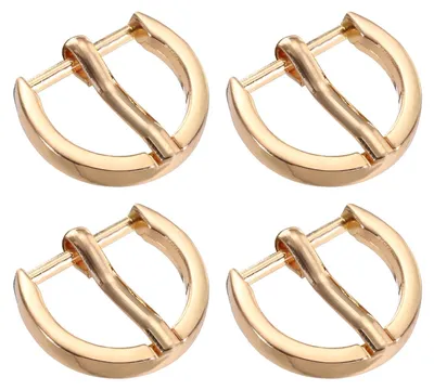 Metall-Rollschließe, gold, 16 mm, 4 Stück für Lederhandwerk