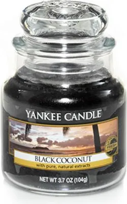 Zdjęcie produktu dla Yankee Candle 1254005E, Okrągły, Czarny, Kokos, 1 szt.
