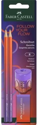 Obrázek produktu pro Sada tužek s temperováním a gumou FABER-CASTELL - Faber Castell