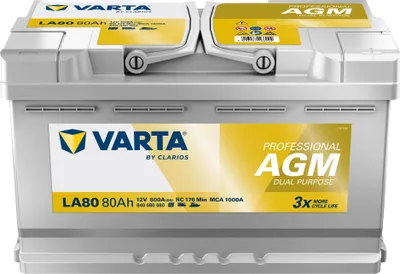 Produktbild von Varta LA80 - Autobatterie Professional AGM 12V / 80Ah / 800A
