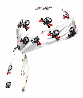 Produktbild von Bandana Cap Skull, Kopftuch mit Totenköpfen, Bandana Headscarf with Skulls, Pañuelo pañuelo Con Calaveras, Foulard Bandana Avec des crânes