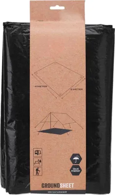 Produktbild von "HIXA Bodenplane Zeltteppich 3x4M Schwarz Vorzelt Teppich Camping Bodenmatte"