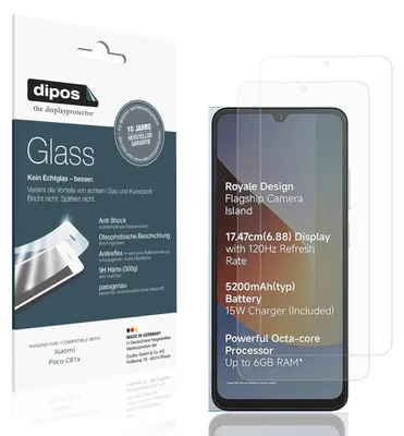 Zdjęcie produktu dla 2x dipos GlassAR Xiaomi Poco C81x
