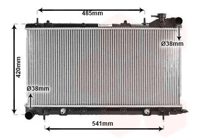 Produktbild von VAN WEZEL 51002046 Kühler Wasserkühler Motorkühler