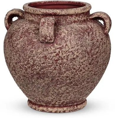Zdjęcie produktu dla Ręcznie wykonany wazon ceramiczny, 20 cm, dekoracja z terakoty