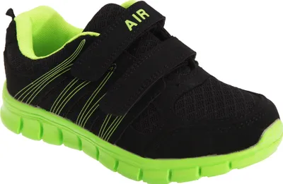 Obrázok produktu pre Detské bežecké nohavice Dek Air Sprint so zapínaním na suchý zips DF948 (31 EU) (Black/Lime)