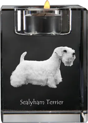 Zdjęcie produktu dla Art-Dog Świecznik na tealight – Sealyham Terrier