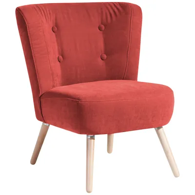 Produktbild von Max Winzer Sessel Neele - Velourstoff terracotta - Maße: 69 x 68 x 80 cm