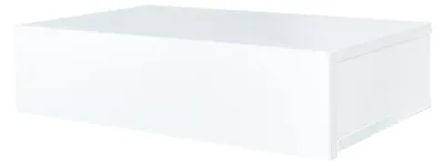 Produktbild von Wandregal mit Schublade 40 cm Weiß
