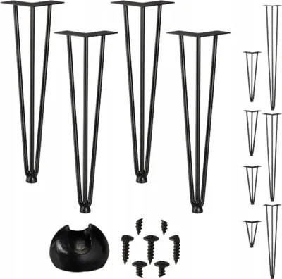 Obrázek produktu pro Silné čtvercové nohy z hliníku 45 cm pro stoly a skříně, sada 4 kusů - Elegantní a odolné řešení pro váš nábytek.