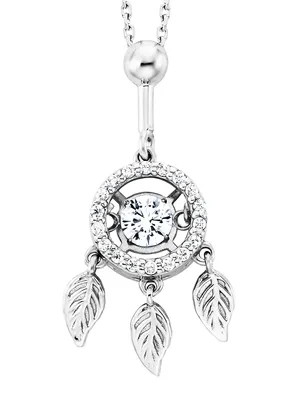 Produktbild von Julie Julsen Anhänger mit Kette 925/- Sterling Silber 43cm silber Zirkonia weiß 148250028