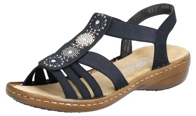 Immagine prodotto di Sandali da donna Rieker, modello 608G9-14, colore blu, taglia 38