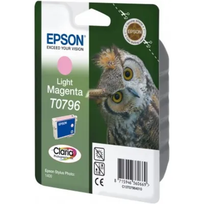 Produktbild von Epson Light Magenta Ink Cartridge T0796, Helle Magenta, 1 ml, Tintenstrahl, 11,2 cm, 3 cm, 14,2 cm