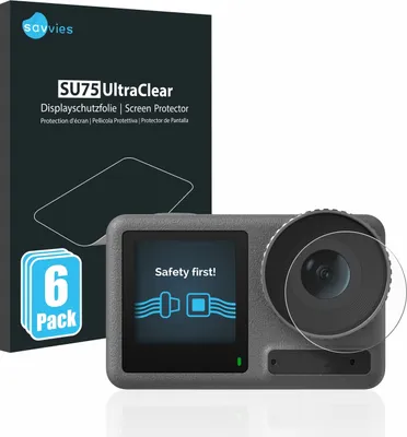 Produktbild von 6x Für DJI Osmo Action 3 (Linse) Schutzfolie Savvies Displayschutz Display Schutz Folie Klar Transparent