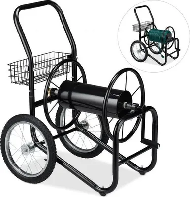 Zdjęcie produktu dla Czarny metalowy bęben na wąż