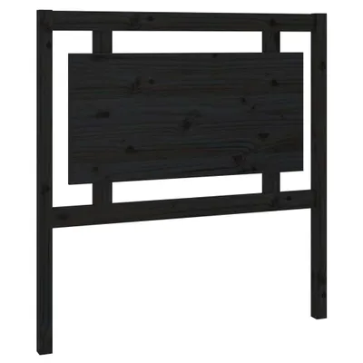 Produktbild von Kopfteil Schwarz 95,5x4x100 cm Massivholz Kiefer