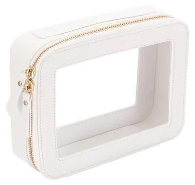 Productafbeelding van Transparante make-uptas voor toiletartikelen met handvat, 20,3 x 53,3 cm