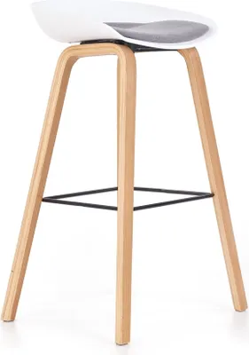 Obrázek produktu pro Halmar Barová židle H-86 - bílá / šedá